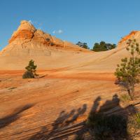 White Domes au lever du soleil